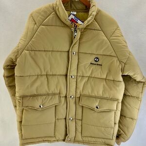 VTG Walnut Grove 4x4 Feed Jacket K-Brand Puffer Tan NWT Deadstock Medium USA